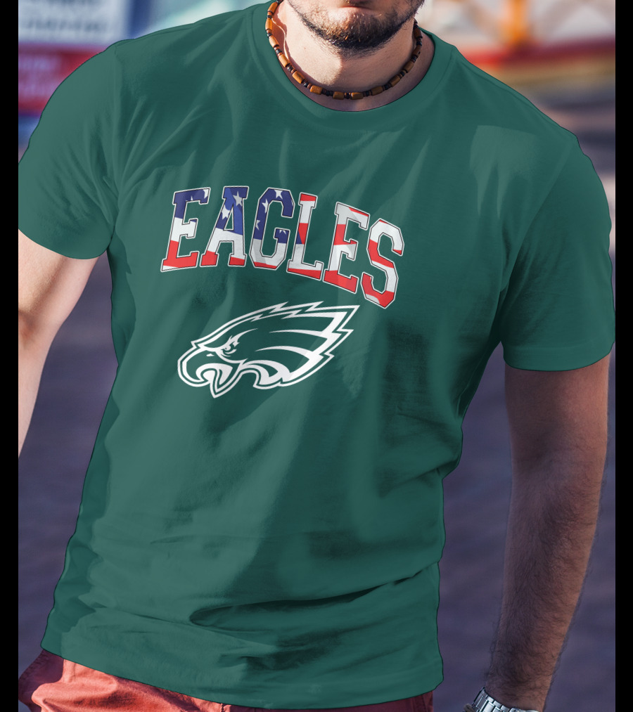 Eagles American Flag Philadelphia T-Shirt