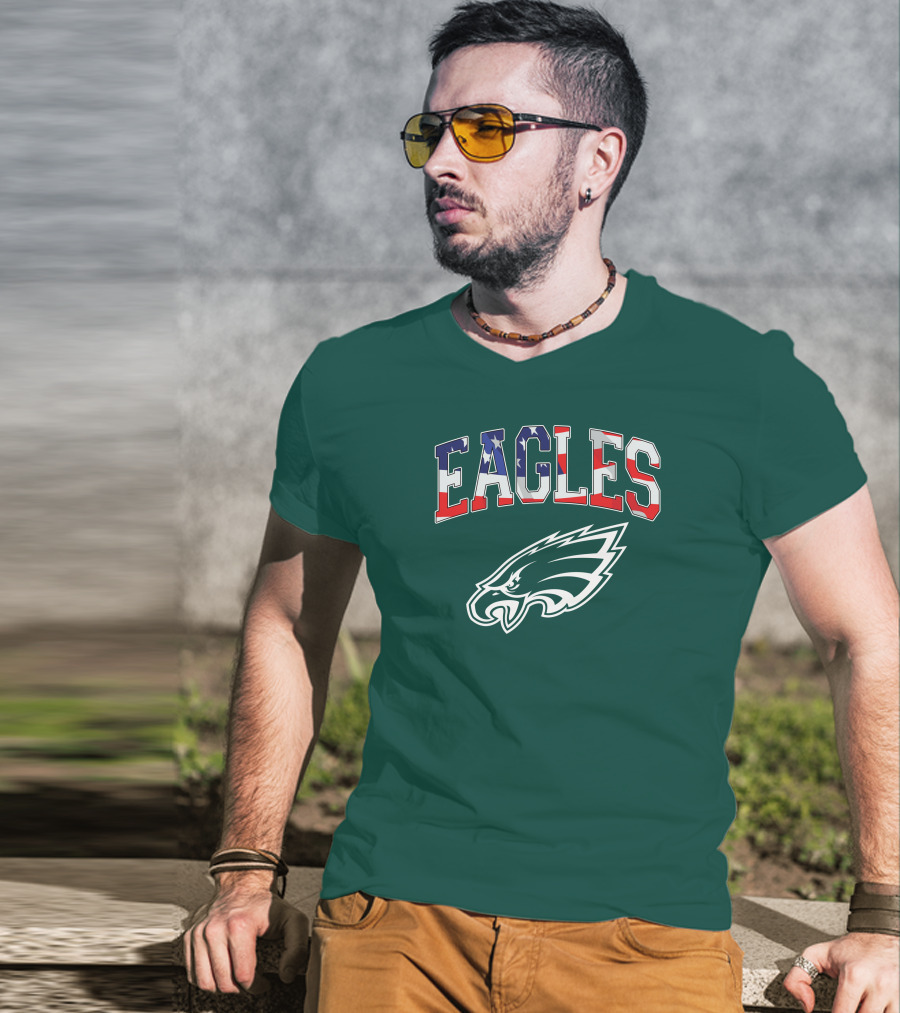 Eagles American Flag Philadelphia T-Shirt