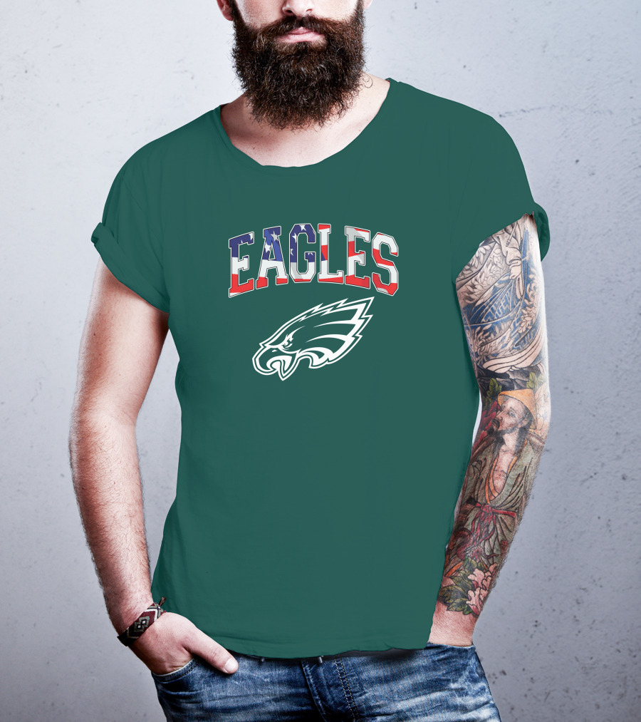 Eagles American Flag Philadelphia T-Shirt