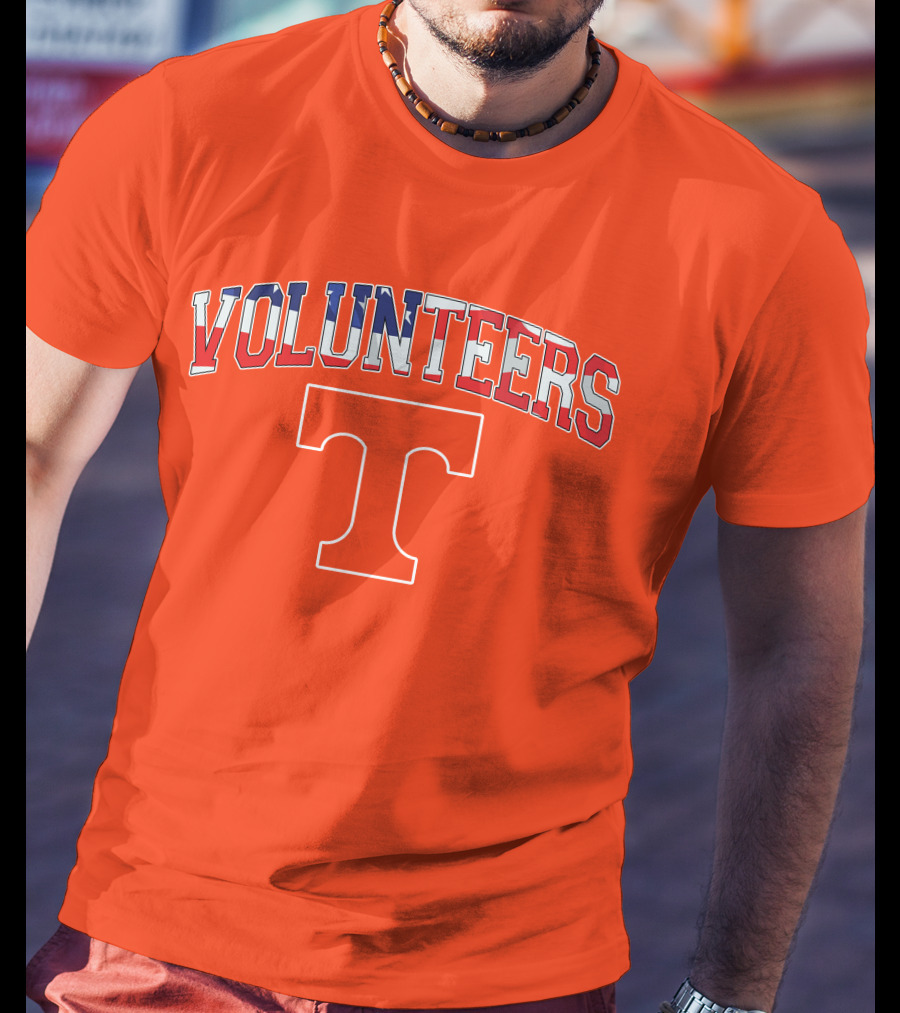 Tennessee Volunteers American Flag T T-Shirt