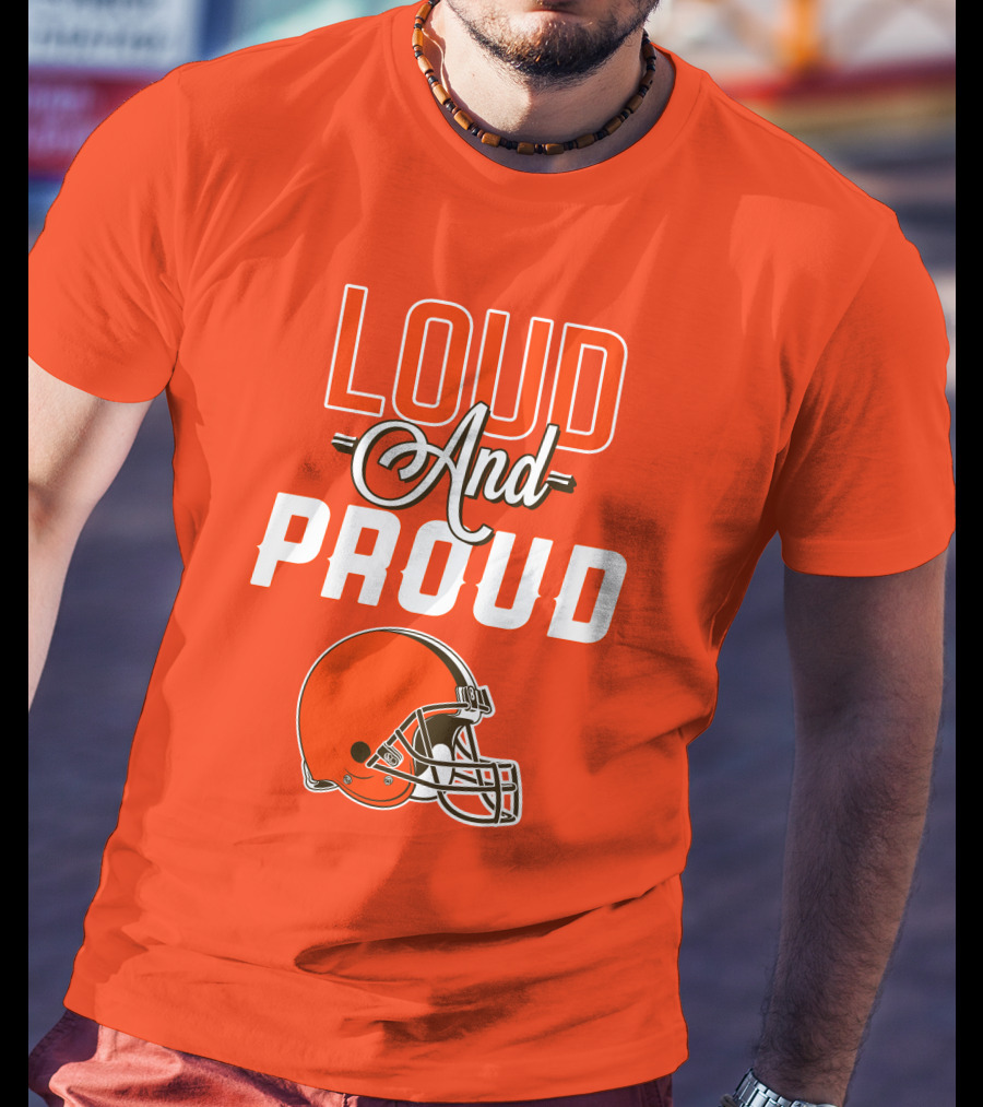 Cleveland Browns Loud And Proud Helmet T-Shirt