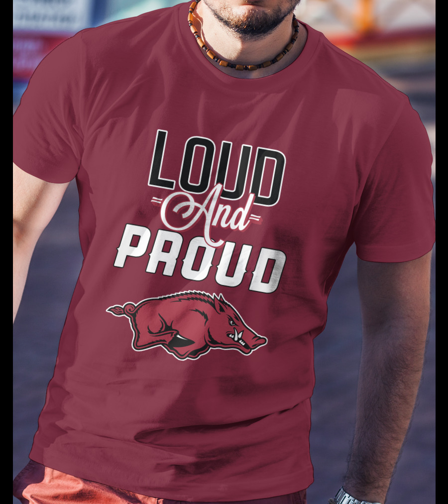 Arkansas Razorbacks Loud And Proud Wild Hog T-Shirt