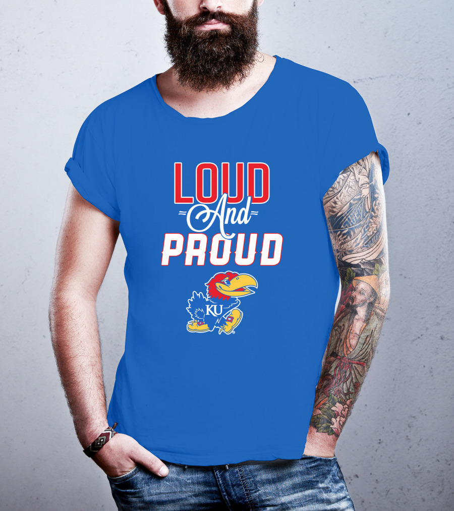 Kansas Jayhawks Loud And Proud KU Jayhawk T-Shirt