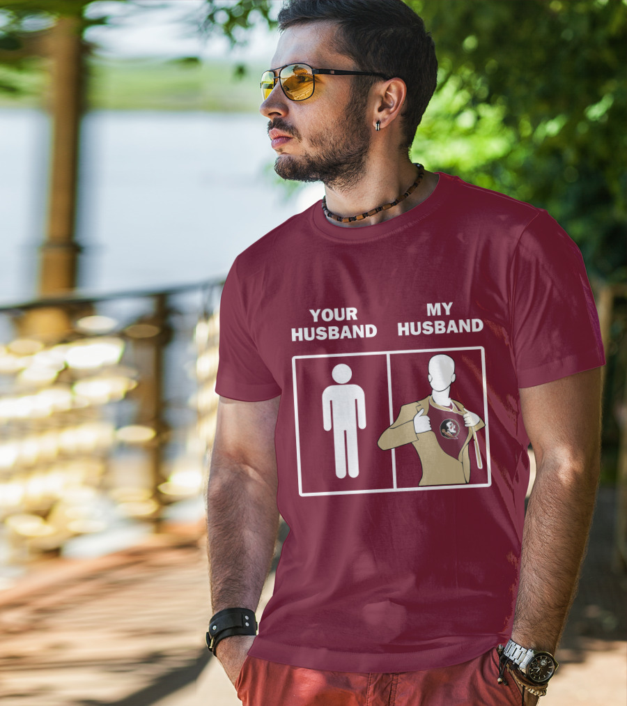 Florida State Seminoles Your Husband My Husband Superfan T-Shirt