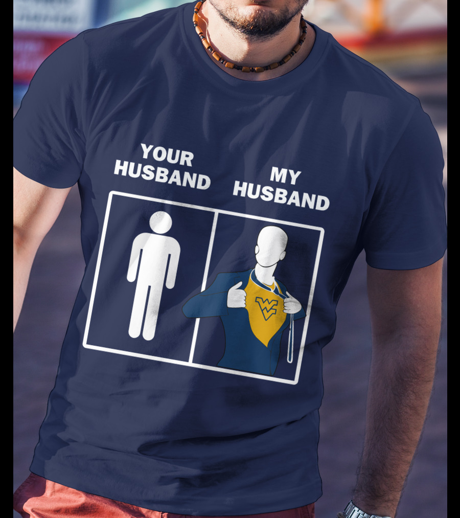 WVM Your Husband My Husband WV Logo Superman T-Shirt