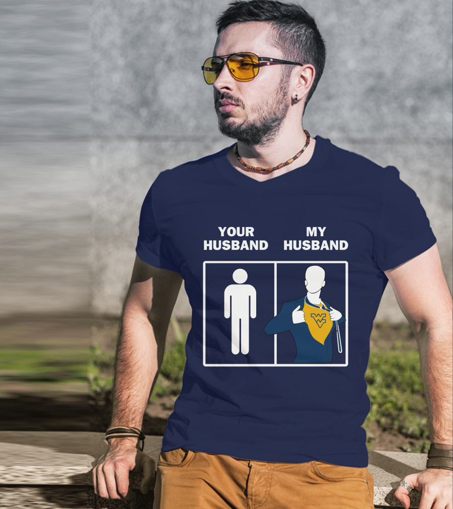 WVM Your Husband My Husband WV Logo Superman T-Shirt