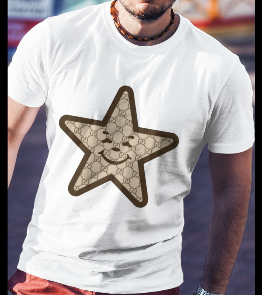 Asspizza Gucci Star Smiley Face T-Shirt