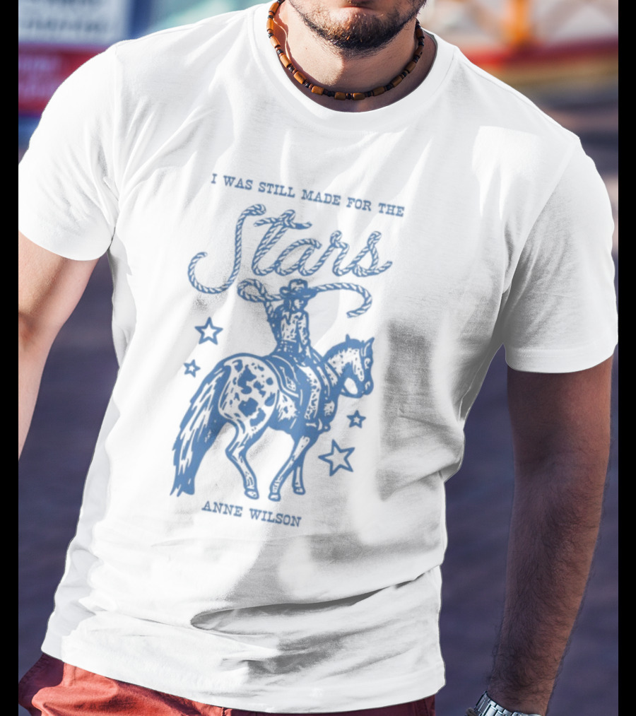 I Was Still Made For The Stars Annie Oakley Cowboy Horse Silhouette T-Shirt