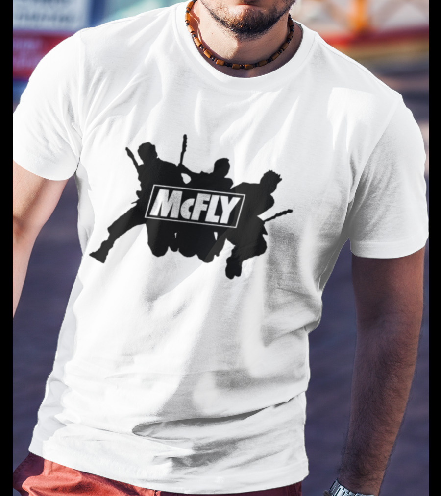 Mcfly Busted Comic Vs Battle Iconic Marteee Fan Collaboration T-Shirt