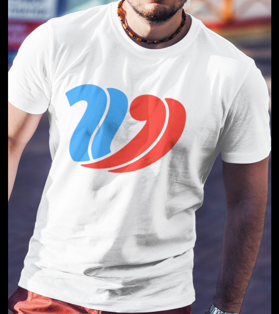 Vulfansa Blue Red Stylized W Icon T-Shirt