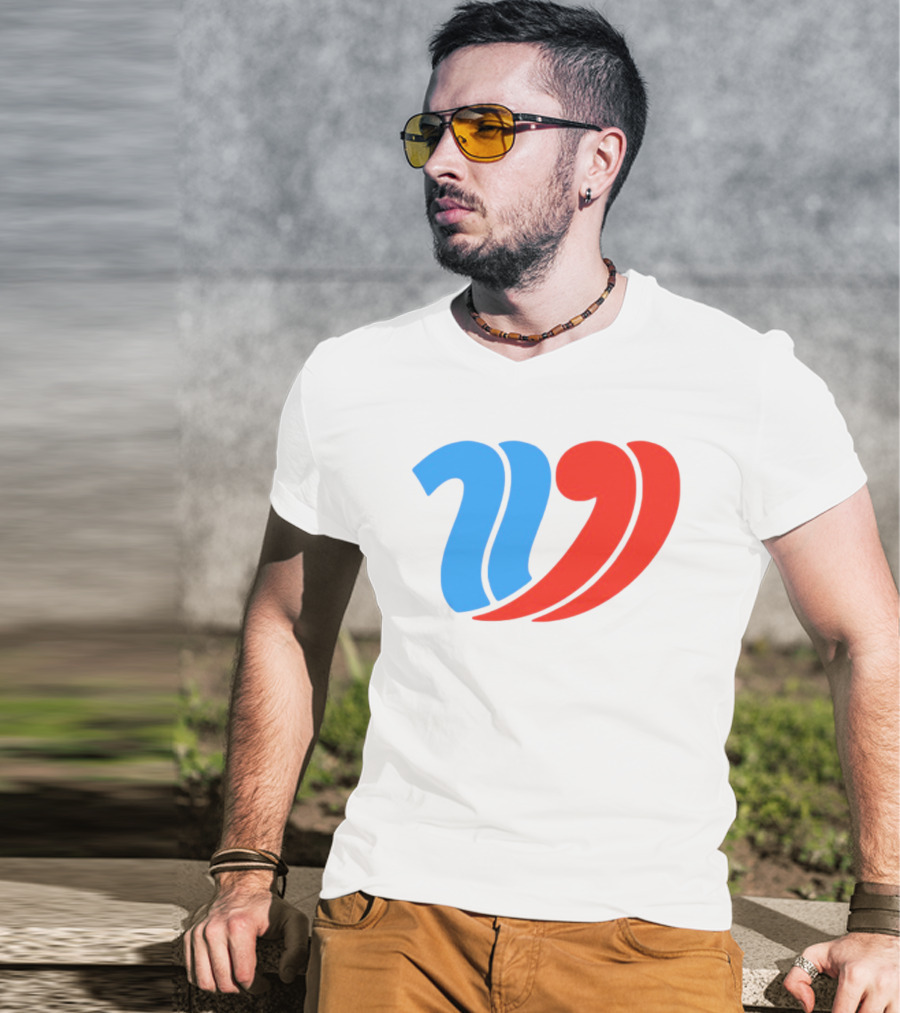 Vulfansa Blue Red Stylized W Icon T-Shirt