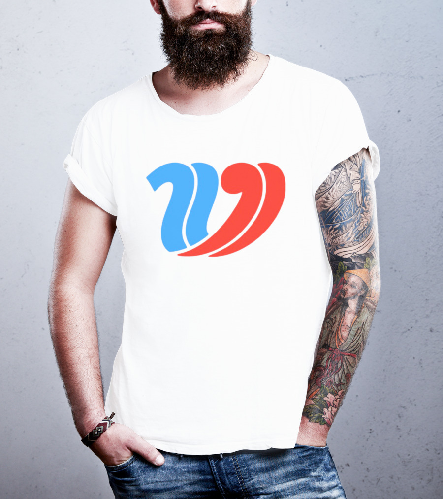Vulfansa Blue Red Stylized W Icon T-Shirt