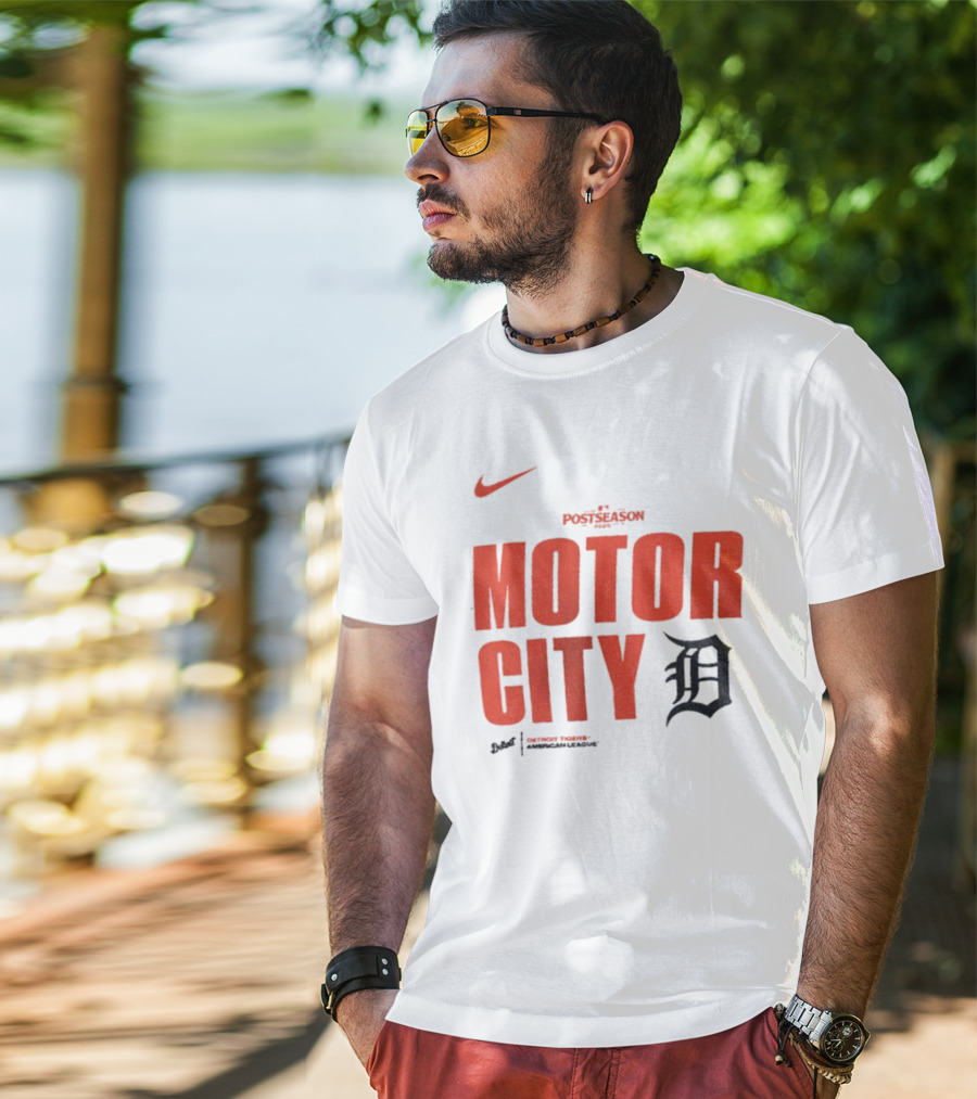 Nike 2025 MLB Postseason Motor City Detroit Tigers T-Shirt