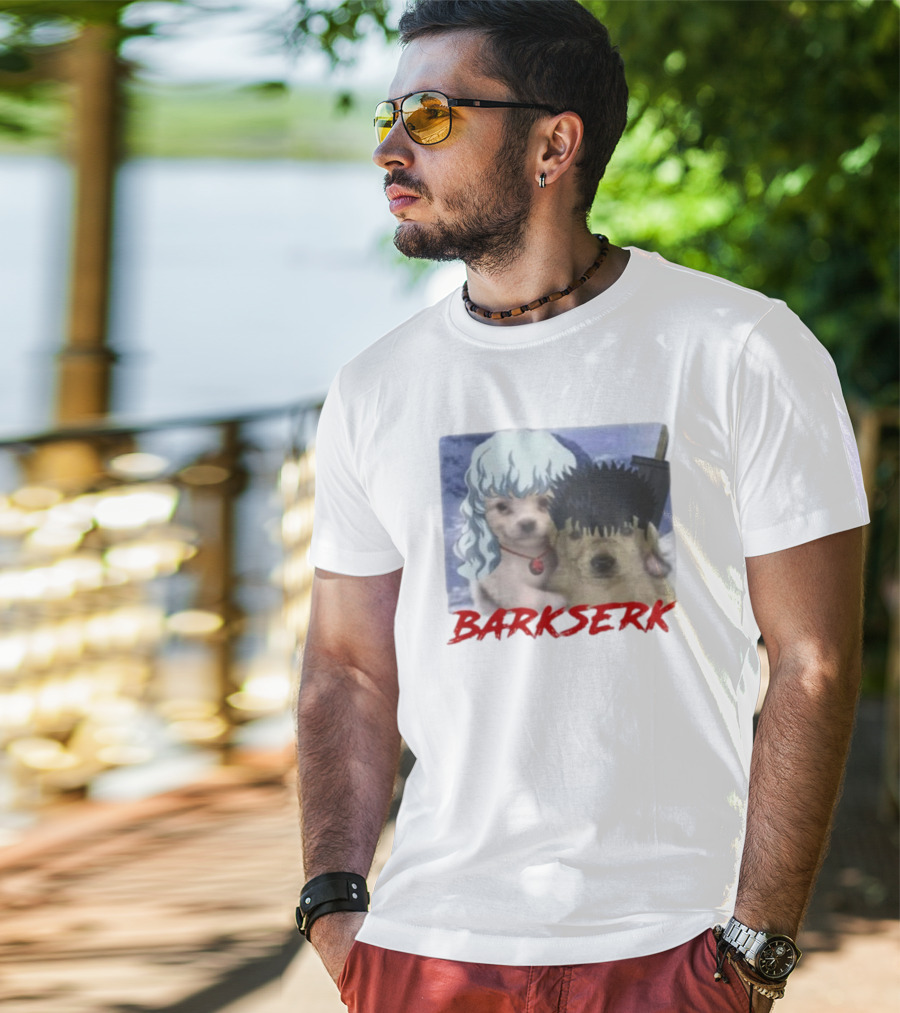 Retro Anime Barkserk Dog Characters Parody T-Shirt