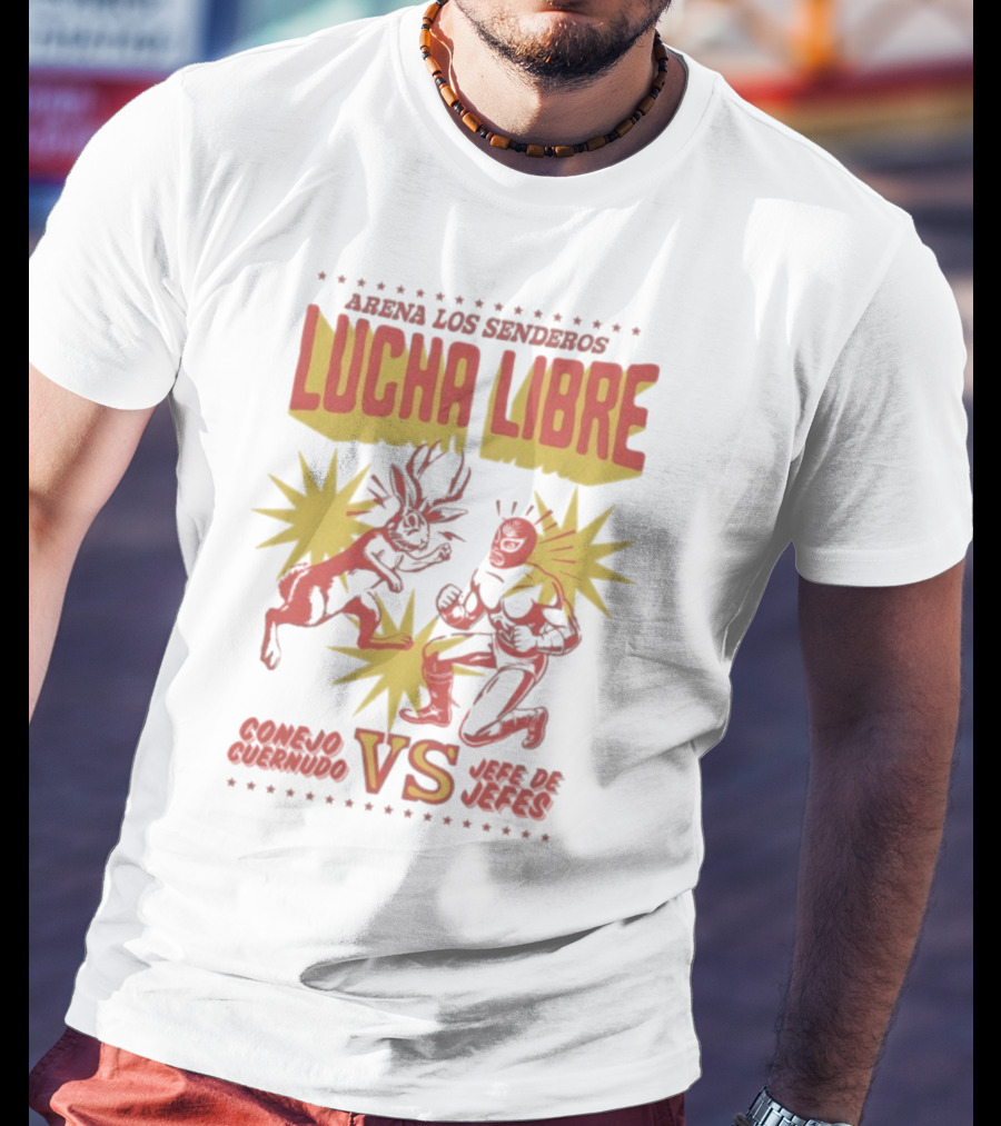 Arena Los Senderos Lucha Libre Conejo Cornudo VS Jefe De Jefes Classic Matchup T-Shirt