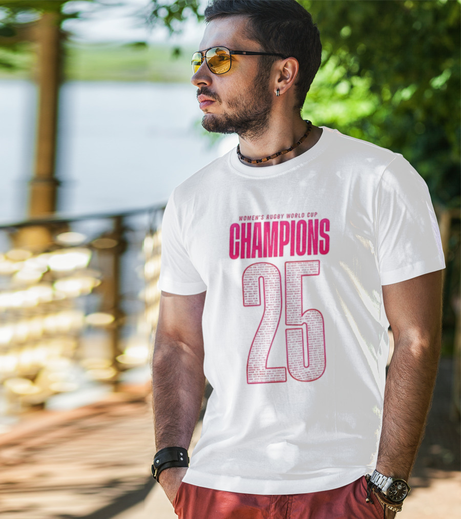 England Women Rugby World Cup Champions 25 T-Shirt