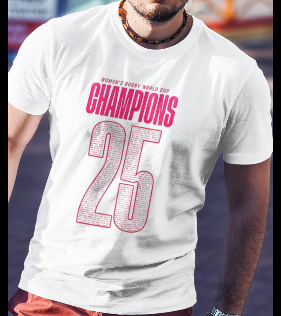 England Women Rugby World Cup Champions 25 T-Shirt
