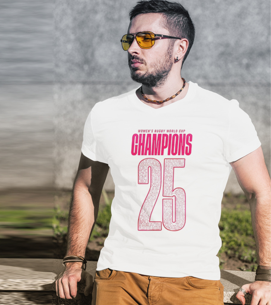 England Women Rugby World Cup Champions 25 T-Shirt