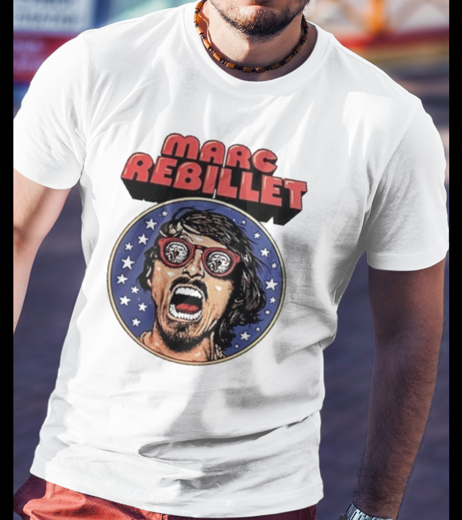 Marc Rebillet North America Tour 2025 Retro Stars Sunglasses Head T-Shirt