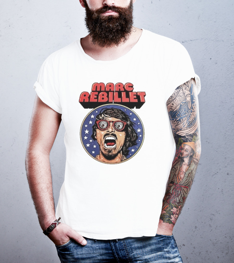 Marc Rebillet North America Tour 2025 Retro Stars Sunglasses Head T-Shirt