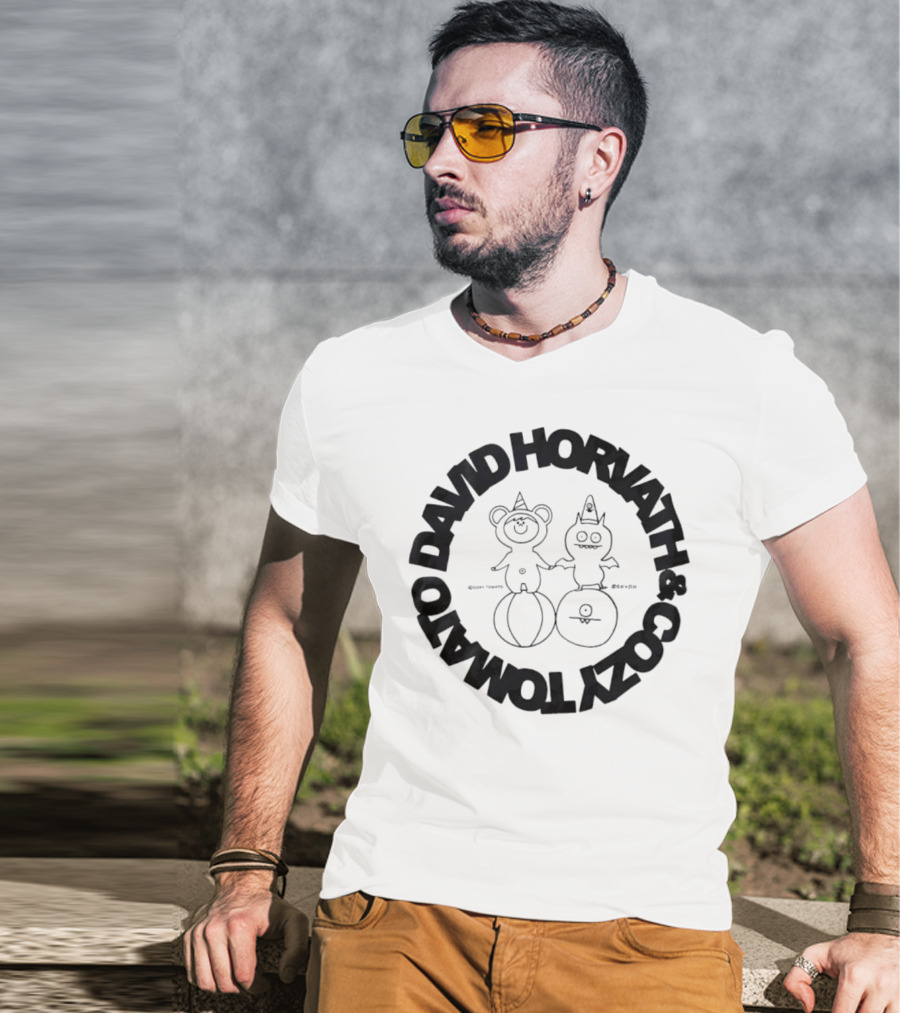 David Horvath Cozy Tomato Bear Tomato Character Design T-Shirt