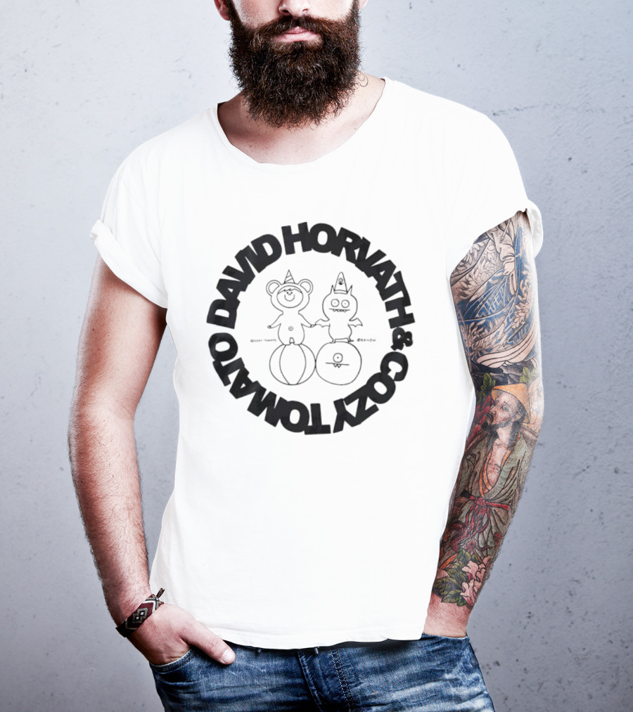 David Horvath Cozy Tomato Bear Tomato Character Design T-Shirt