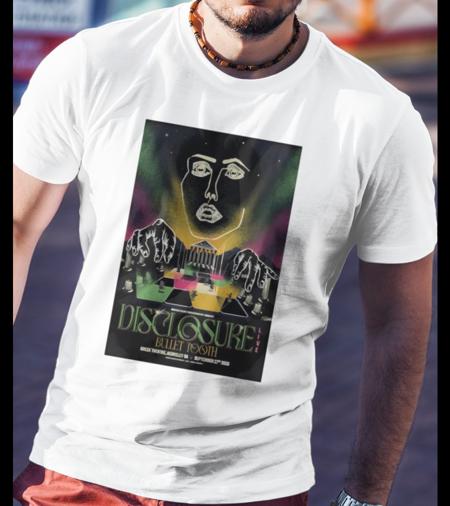 Disclosure Live Bullet Tooth September 27th 2025 Greek Theatre Berkeley CA T-Shirt