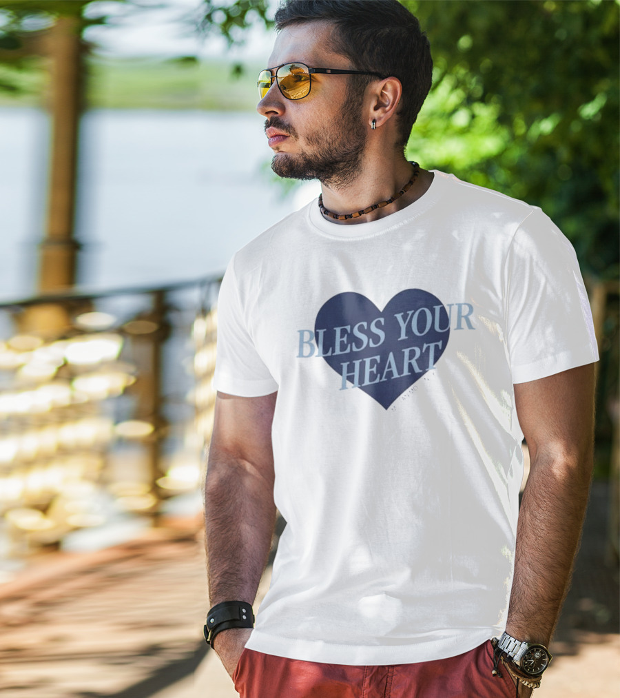 Bless Your Heart Megan Moroney Heart Design T-Shirt