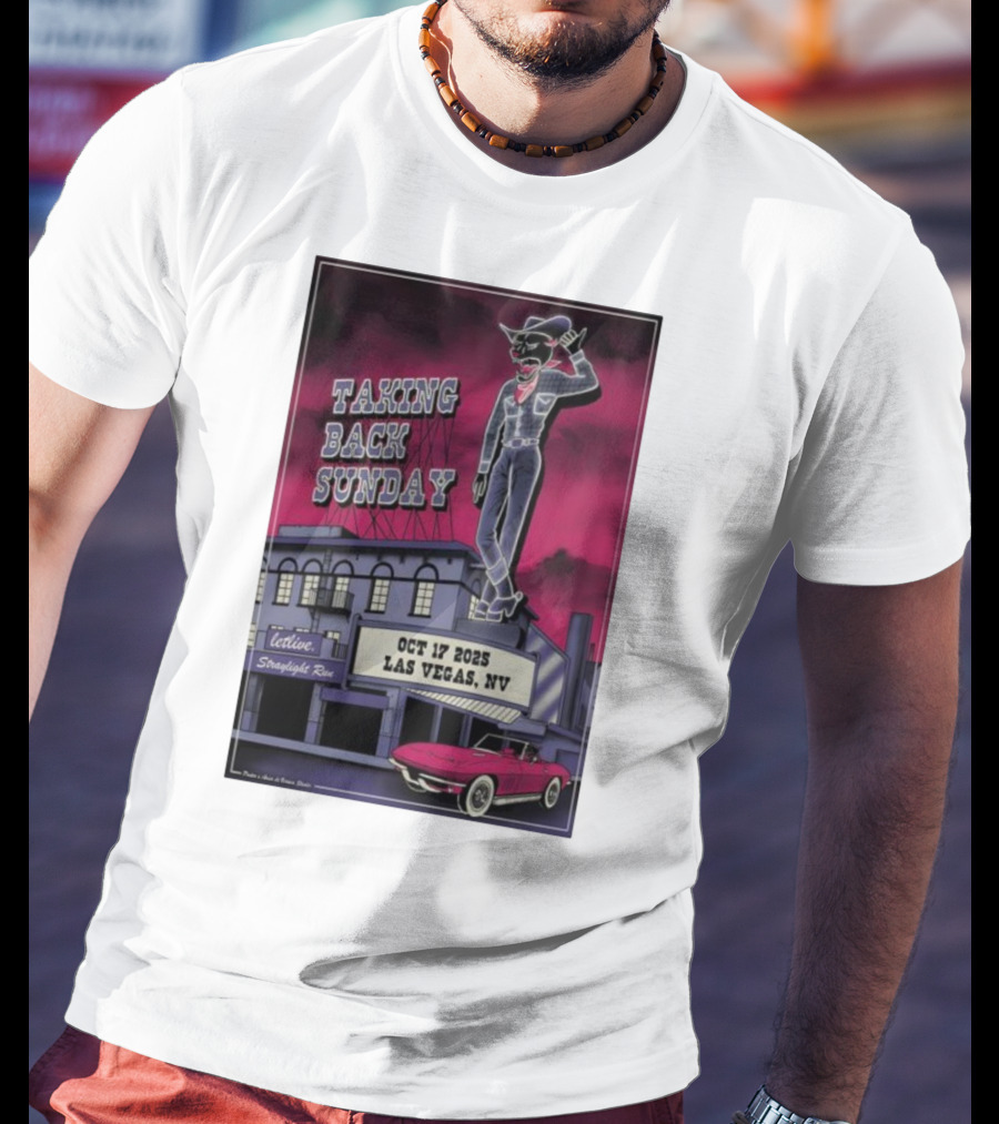 Taking Back Sunday October 17 2025 Las Vegas NV Letlive Straylight Run T-Shirt
