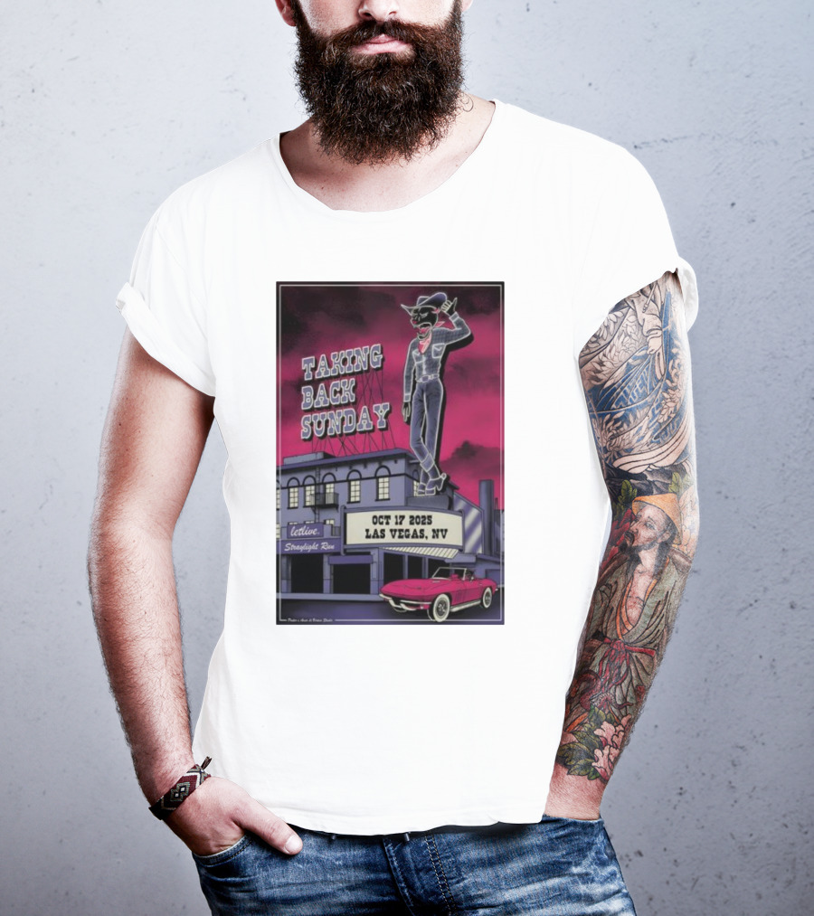 Taking Back Sunday October 17 2025 Las Vegas NV Letlive Straylight Run T-Shirt