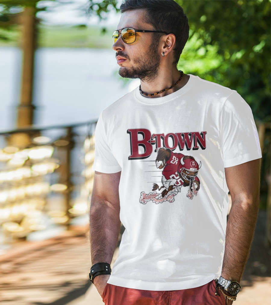 B-Town Bison Football Indiana Sooners 25 T-Shirt