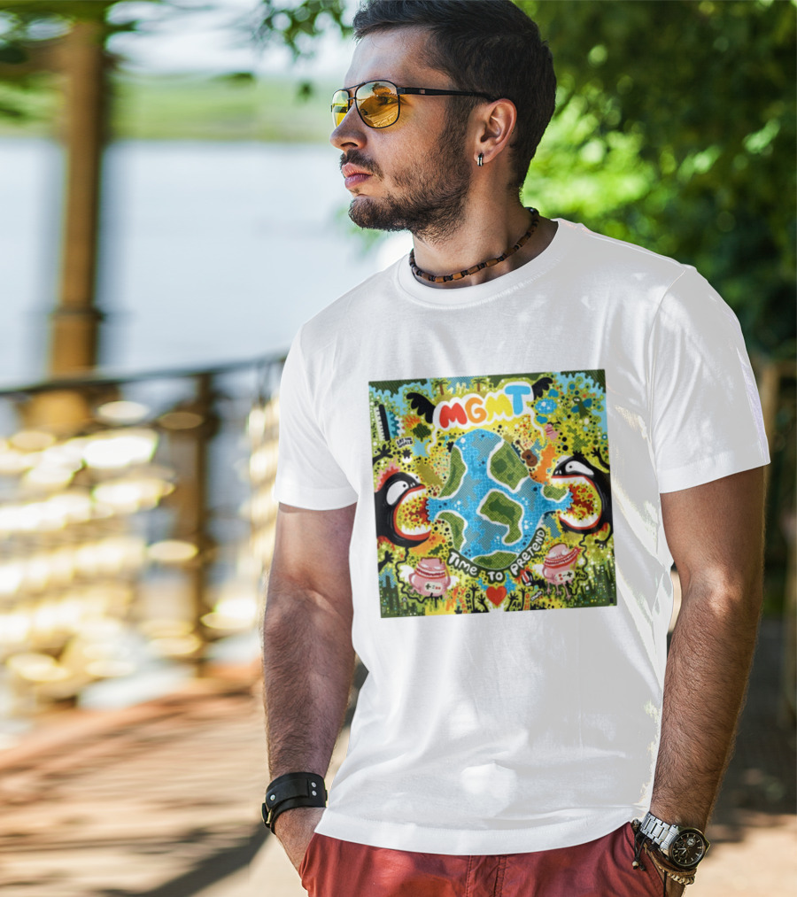MGMT Time To Pretend EP Colorful Nature Fantasy Album Art T-Shirt