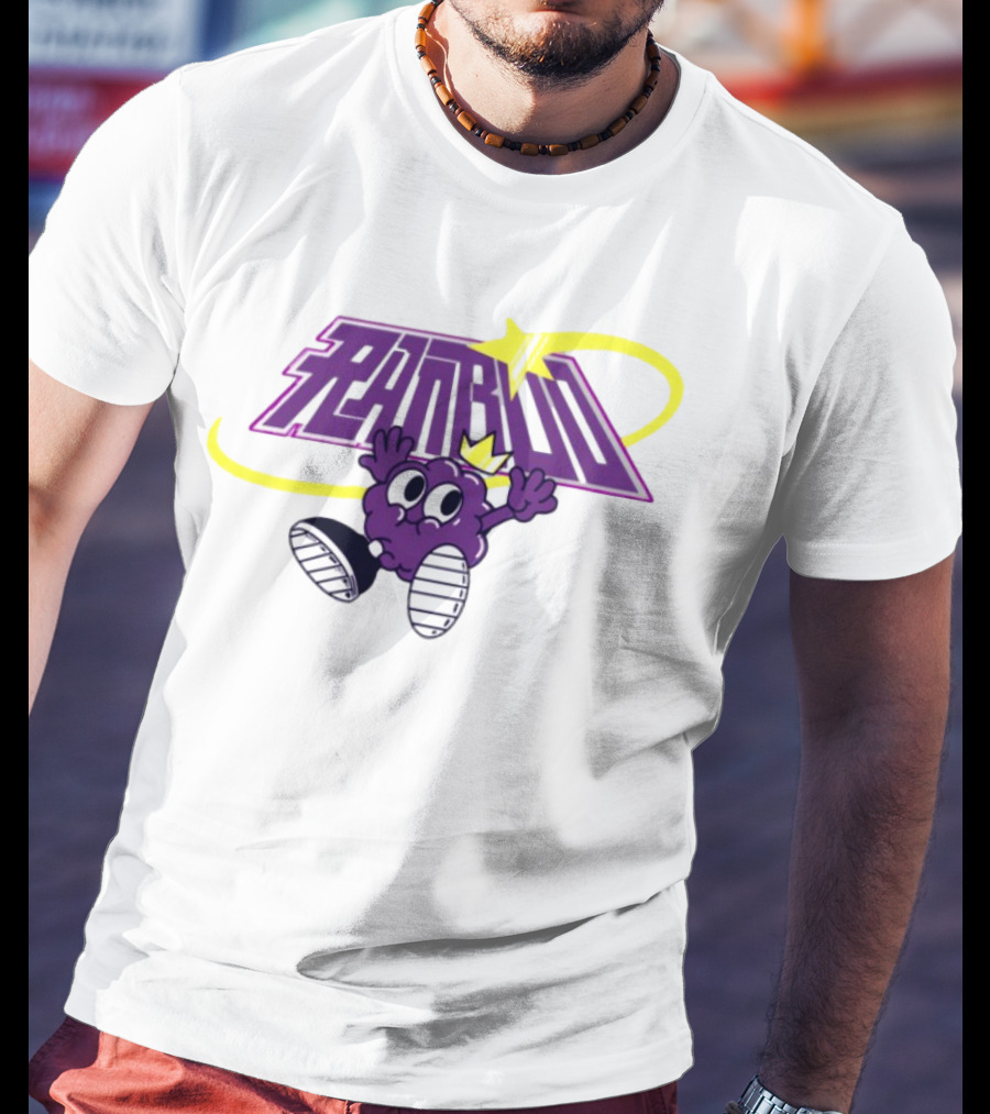 Ranboo Sneaker Crowned Purple Character With Yellow Swirl And Sneakers T-Shirt