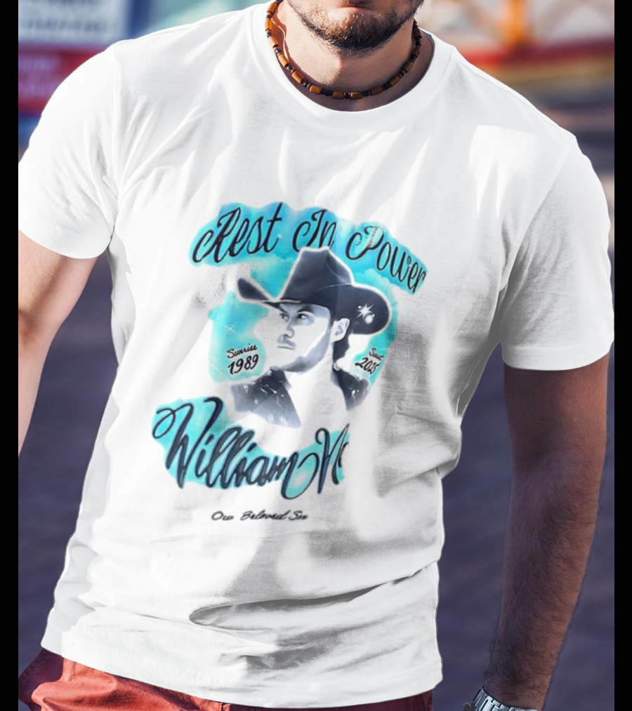 Rest In Power William Neff Sunrise 1989 Sunset 2023 Cowboy Hat Memorial T-Shirt