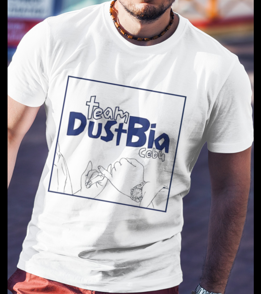 Team DustBia Cebu Hand Gesture Outline Logo T-Shirt