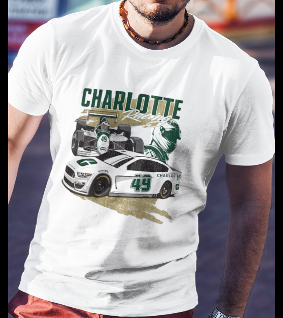 Charlotte Racing Car 49 UNC Niners Racing Team T-Shirt