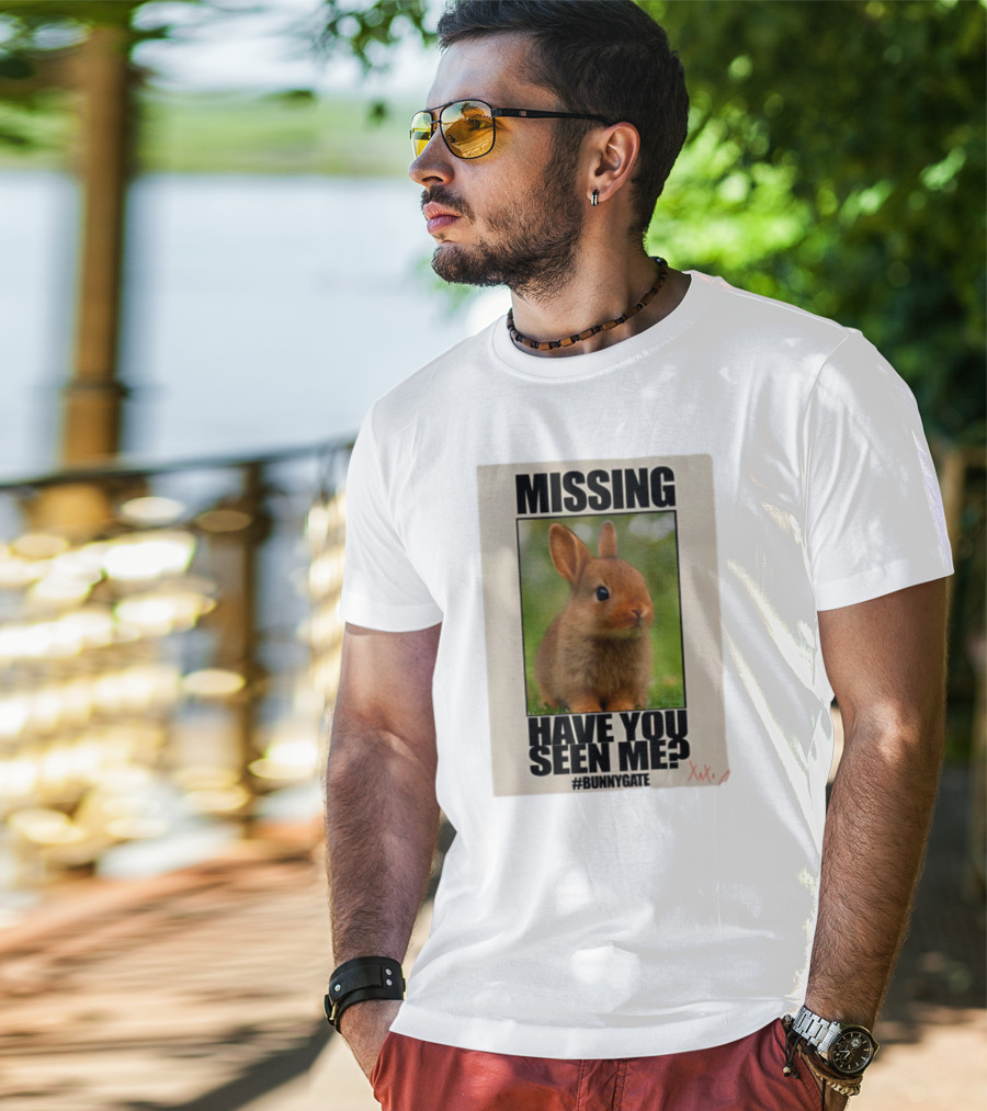 Missing Have You Seen Me Bunnygate XOXO T-Shirt