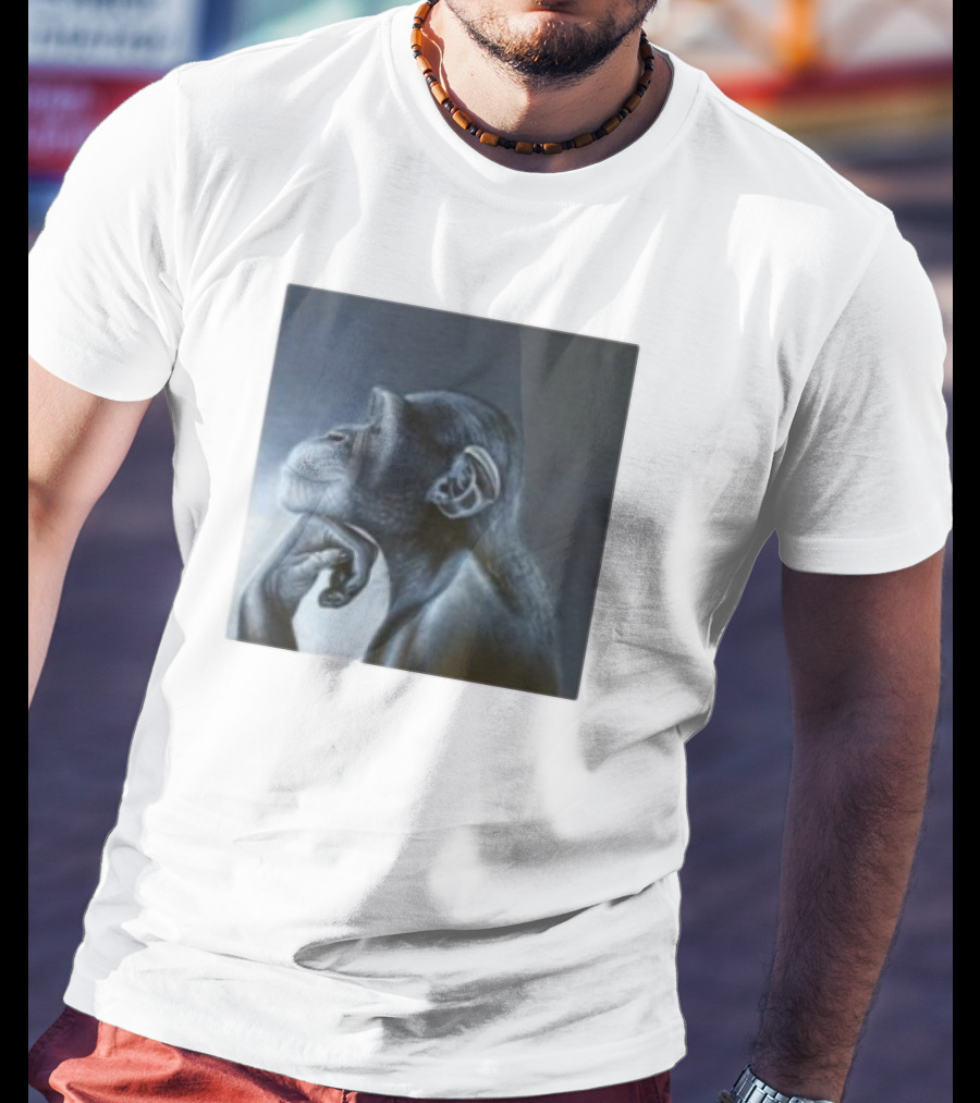 Monkey Rage Thoughtful Pose T-Shirt