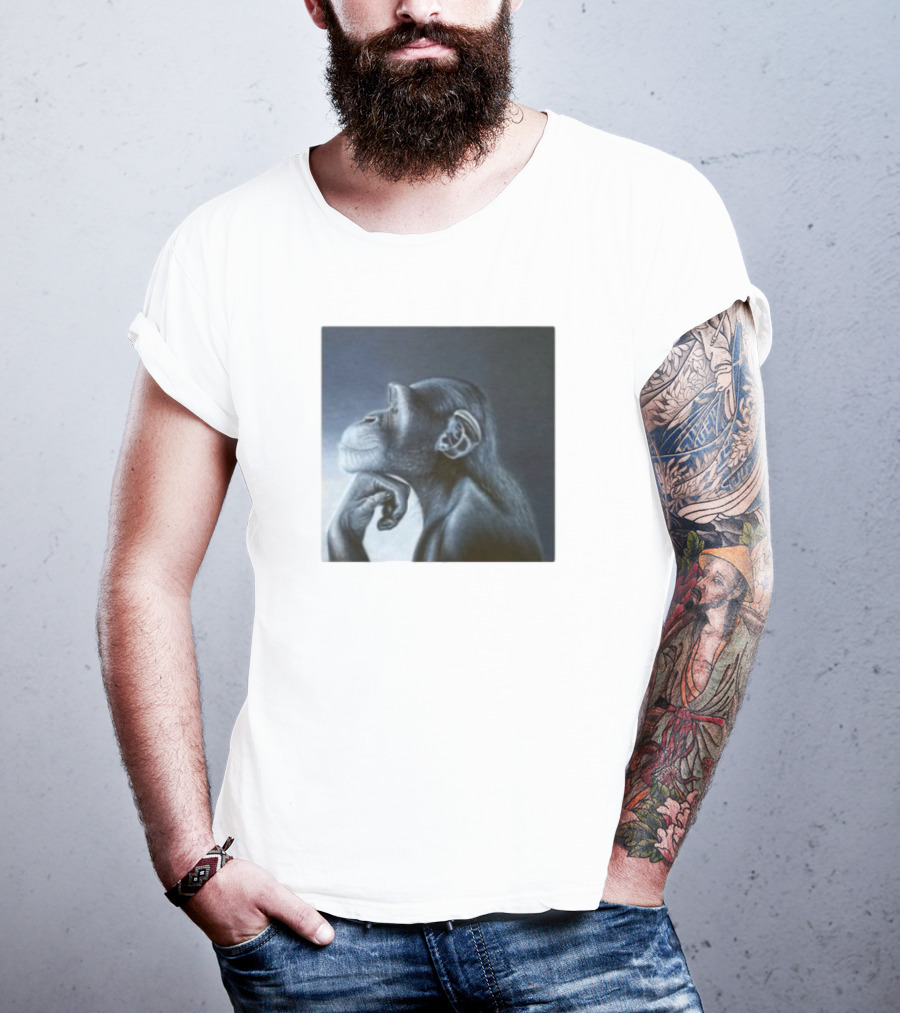 Monkey Rage Thoughtful Pose T-Shirt