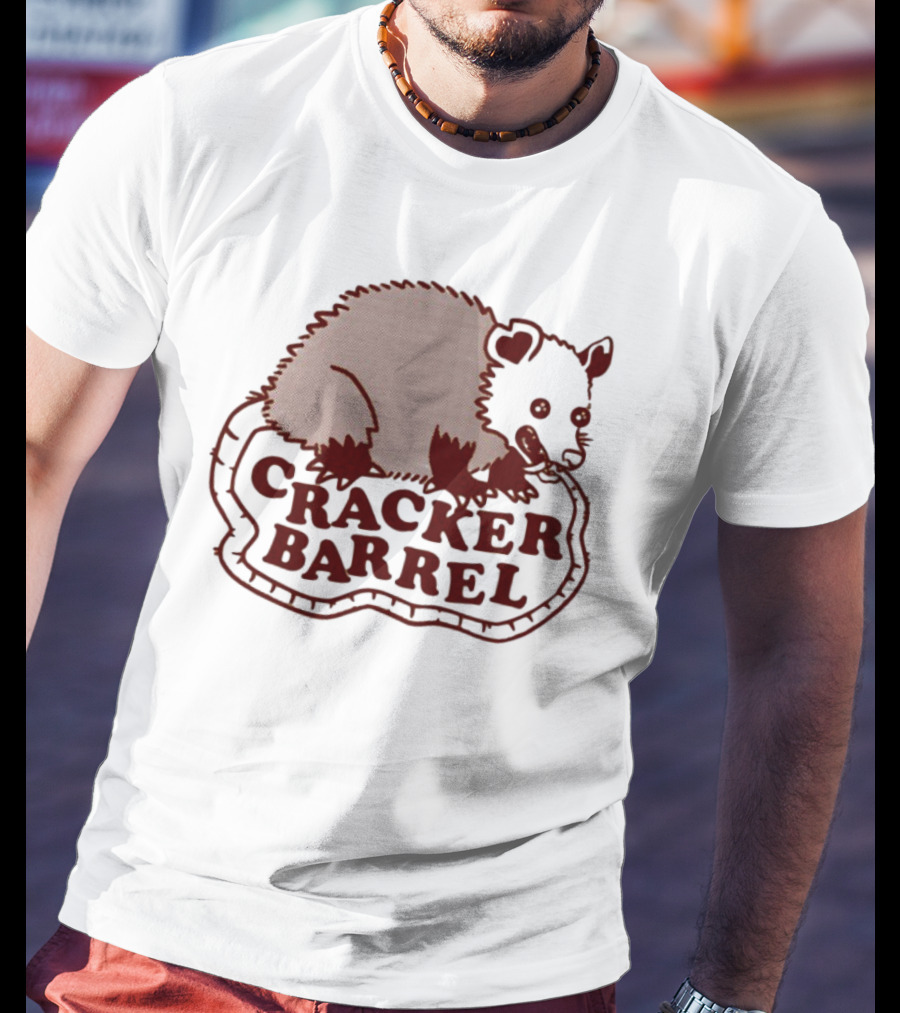 Cracker Barrel Possum Vintage Style Logo T-Shirt