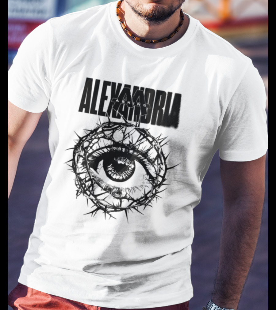 Asking Alexandria Stand Up And Scream Thorn Eye Design T-Shirt