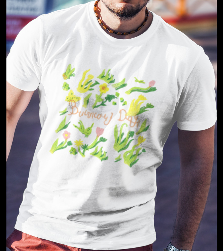 Burnout Days Pastel Floral Pattern T-Shirt
