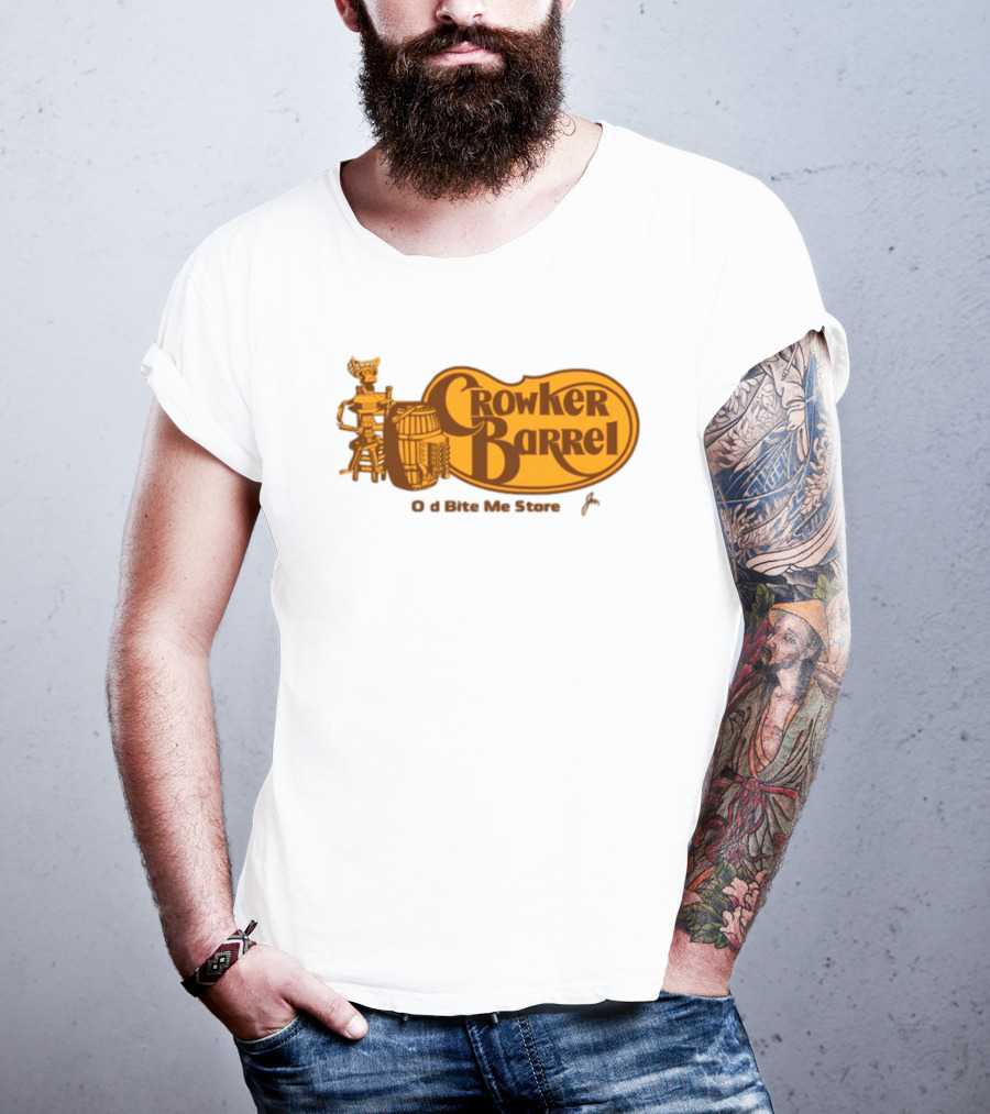 Crowker Barrel The Old Bite Me Store T-Shirt