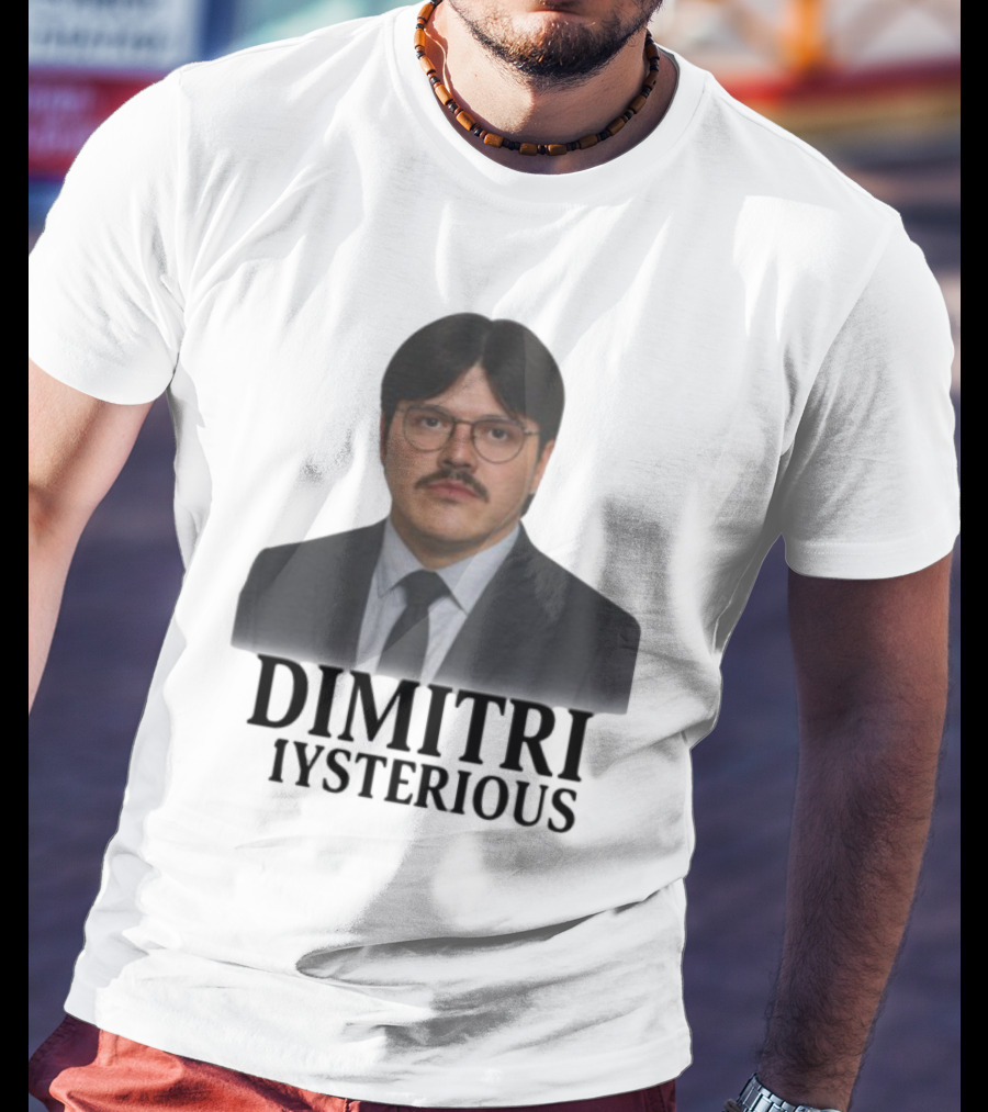 Dimitri Mysterious Suit Glasses Mustache T-Shirt