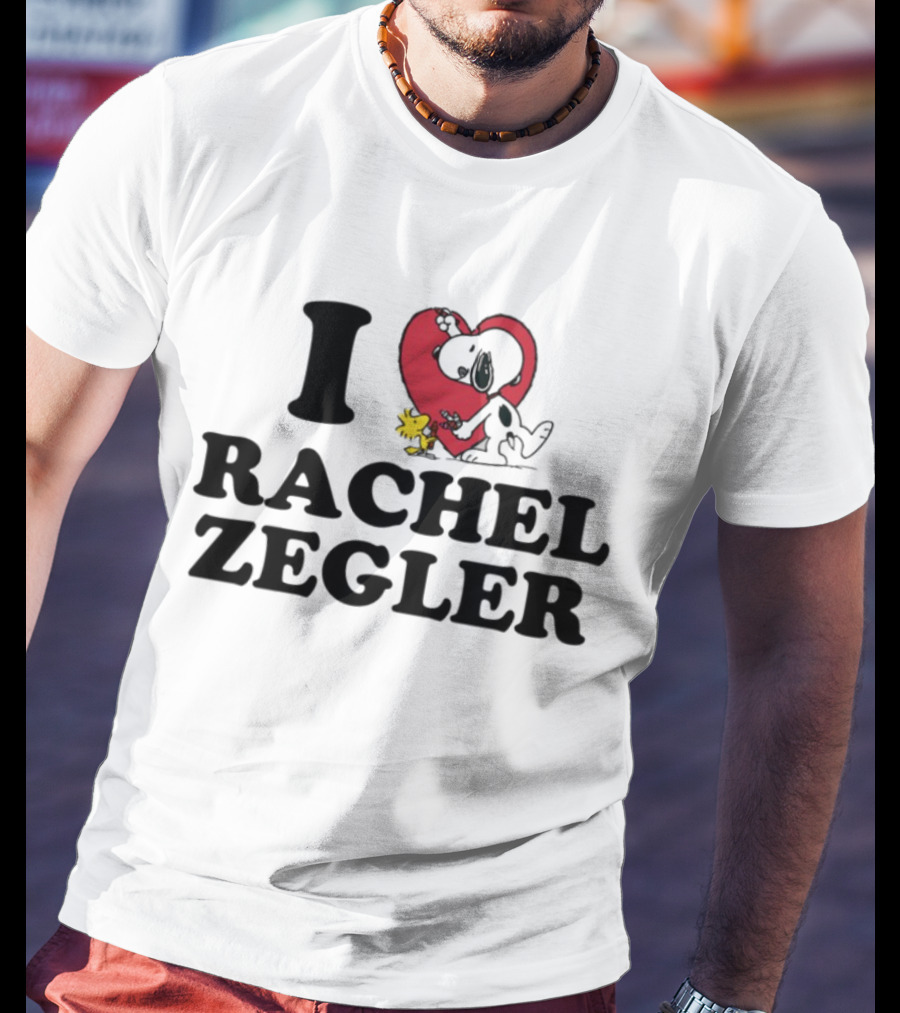 I Love Rachel Zegler Snoopy Woodstock Peanuts Heart T-Shirt
