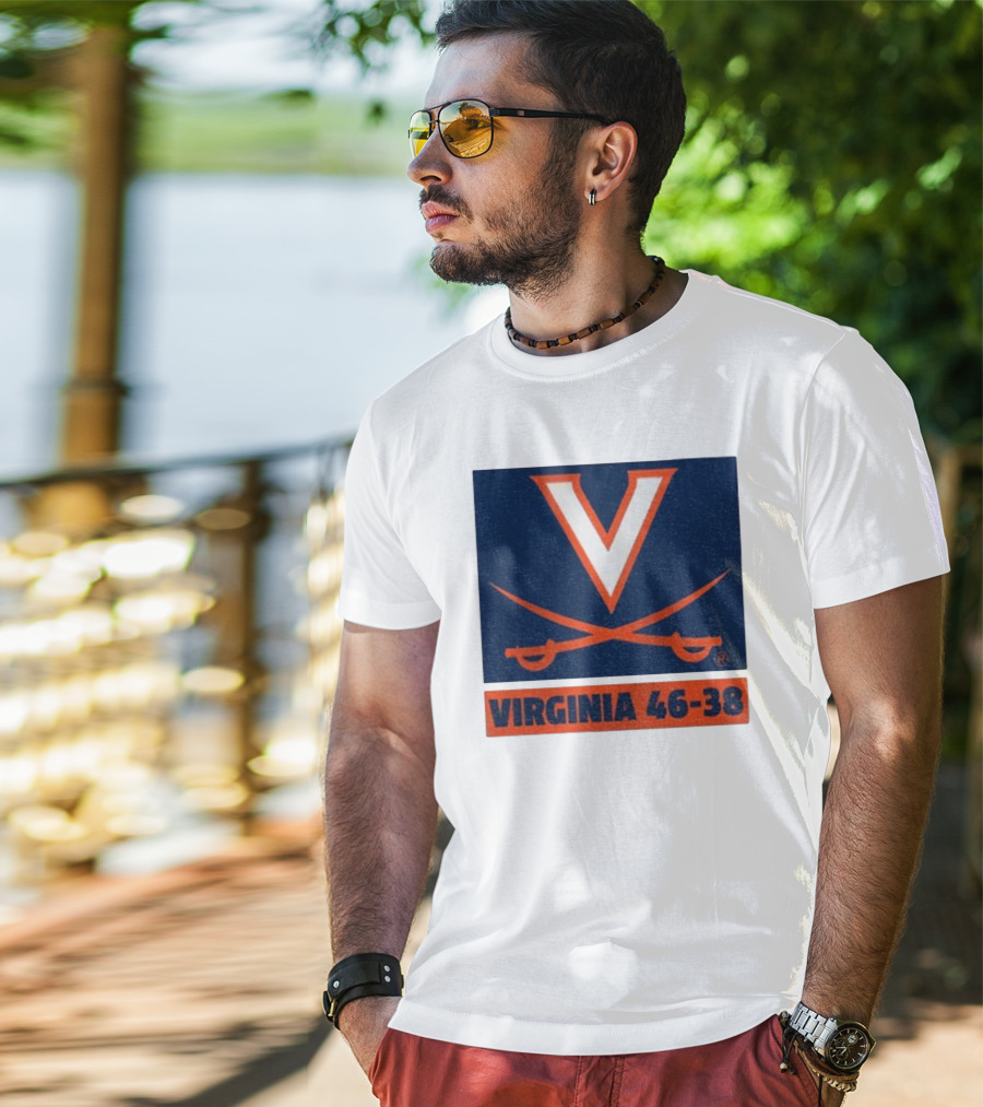 UVA Cavaliers Victory Hoos Did It Again Virginia 46-38 T-Shirt