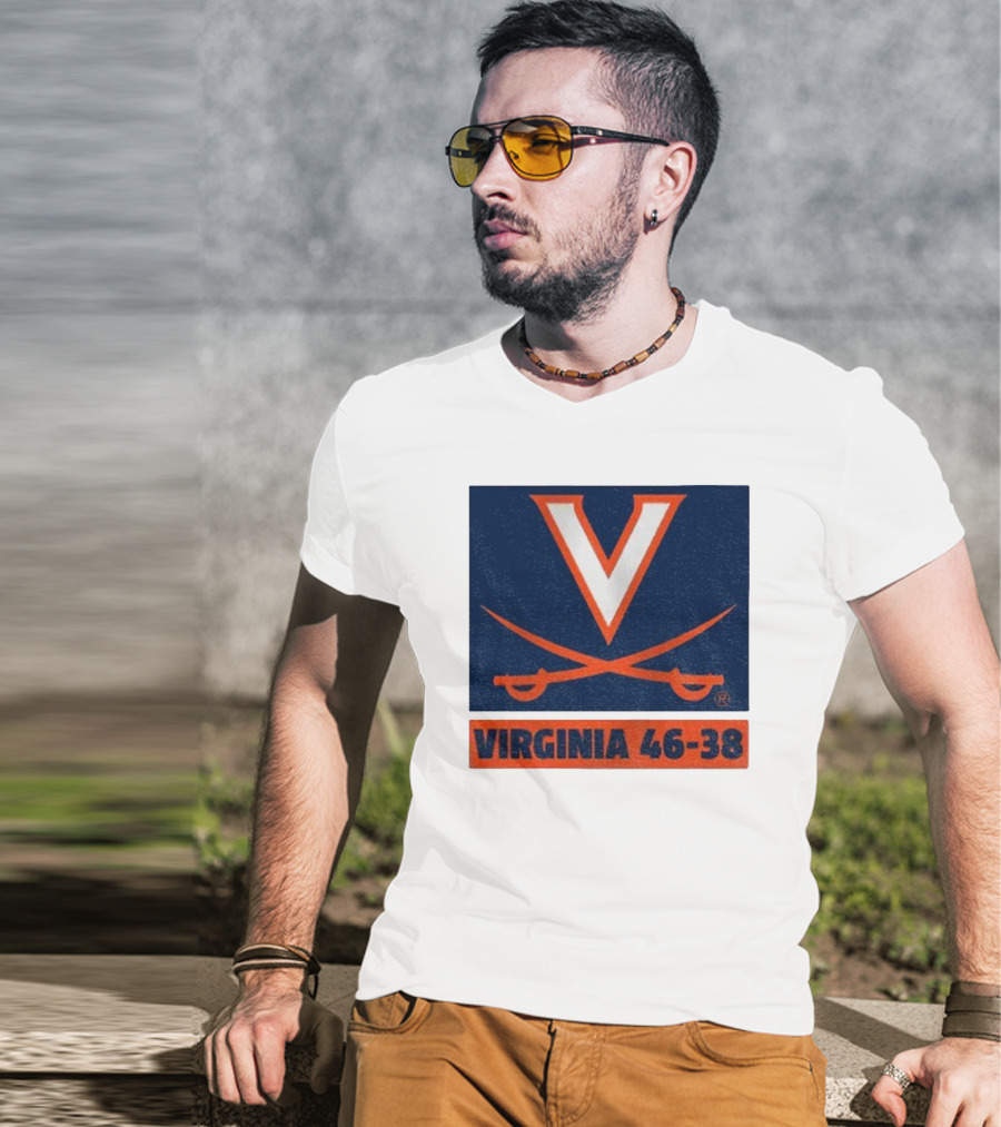UVA Cavaliers Victory Hoos Did It Again Virginia 46-38 T-Shirt