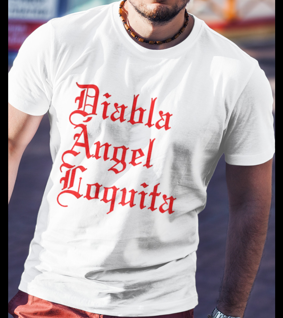 Bad Bunny Diabla Angel Loquita Valentine's Day T-Shirt