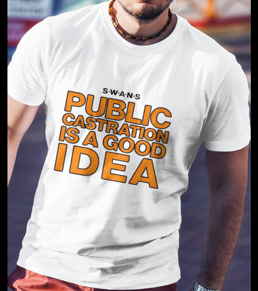 SWANS Public Castration Is A Good Idea Album Text T-Shirt
