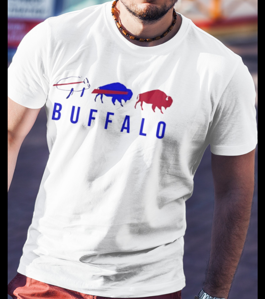 Buffalo Bills Evolution Vintage Retro Styles T-Shirt